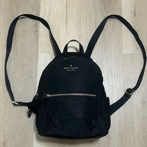 Kate Spade Black Nylon Backpack